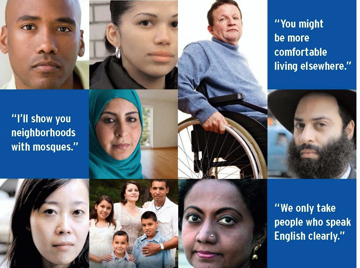 Flier with information about Fair Housing. Visit www.hud.gov/fairhousing for more information