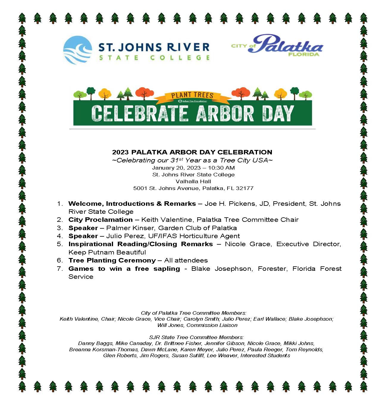 2023 Arbor Day Program