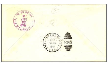 First Flight Airmail out of Palatka - 1947