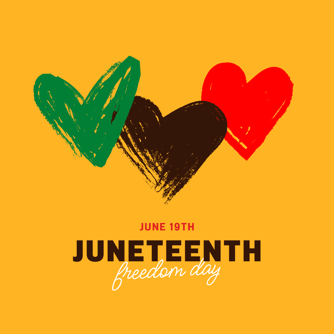 Colorful Grunge Juneteenth Instagram Post