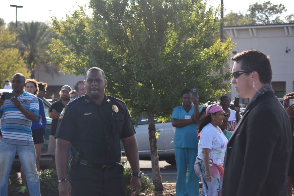 Palatka's Chief of Police Jason Shaw Sr. at the President Bill Clinton Visit.